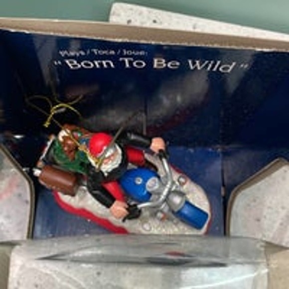 Santa's Best Vintage Musical Santa on Motorcycle "Born To Be Wild" - Picture 5 of 6